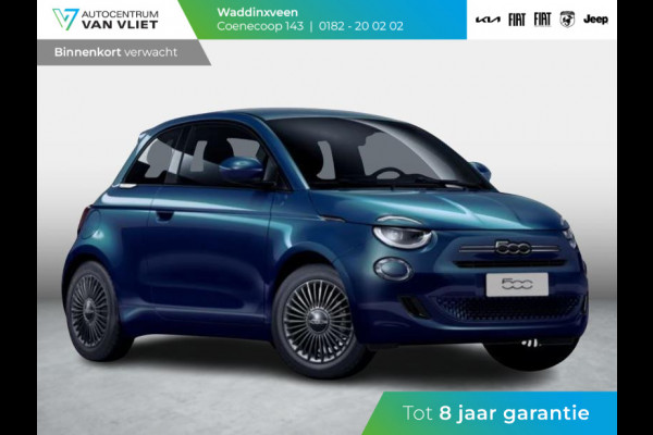 Fiat 500 1.0 Hybrid Torino | Private Lease € 387,- | New | Clima | Carplay | PDC | Priv Glass | Ocean Green