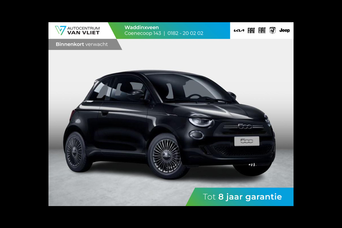 Fiat 500 1.0 Hybrid Torino | Private Lease € 387,- | New | Clima | Carplay | PDC | Priv Glass | Onyx Black