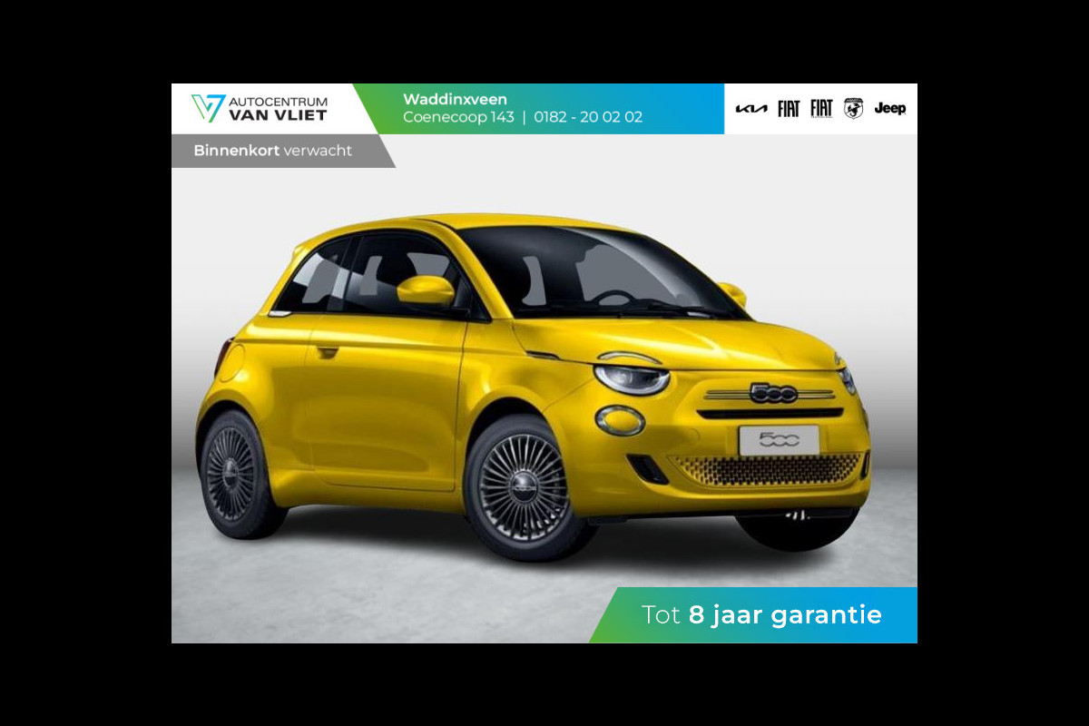 Fiat 500 1.0 Hybrid Torino | Private Lease € 387,- | New | Clima | Carplay | PDC | Priv Glass | Sun of Italy