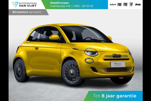 Fiat 500 1.0 Hybrid Torino | Private Lease € 387,- | New | Clima | Carplay | PDC | Priv Glass | Sun of Italy