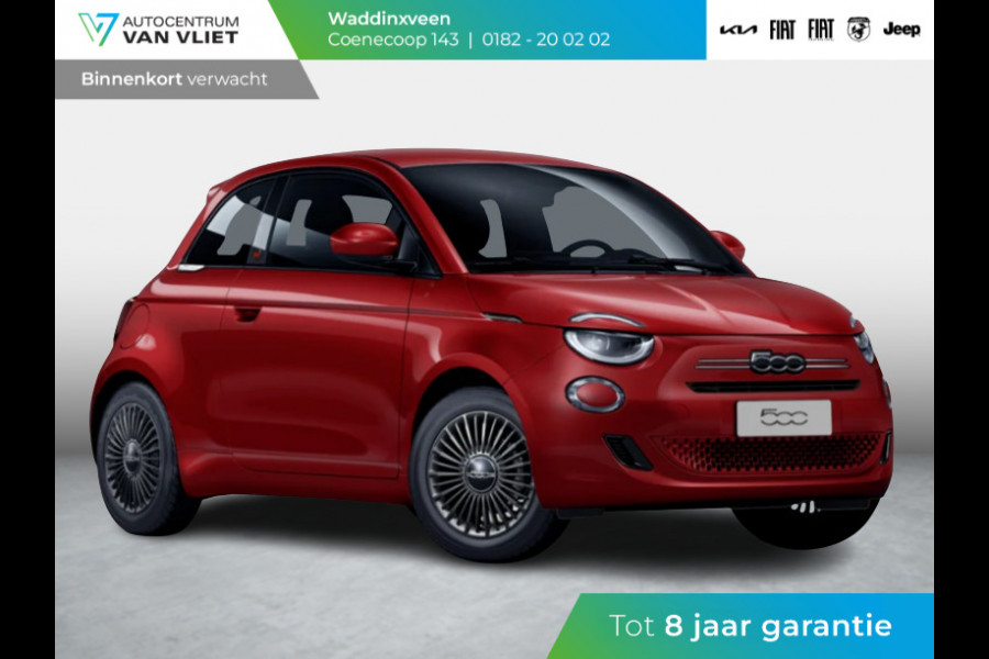 Fiat 500 1.0 Hybrid Torino | Private Lease € 379,- | New | Clima | Carplay | PDC | Priv Glass | Rosso Passione