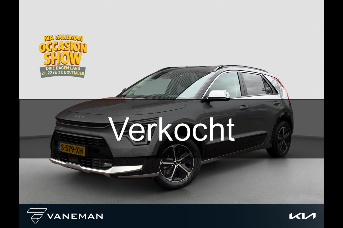 Kia Niro 1.6 GDi Hybrid DynamicPlusLine Automaat | Leder | Stoel & Stuurverwarming | Camera | Cruise | Dodehoek | Navi | Apple Carplay & Android Auto |