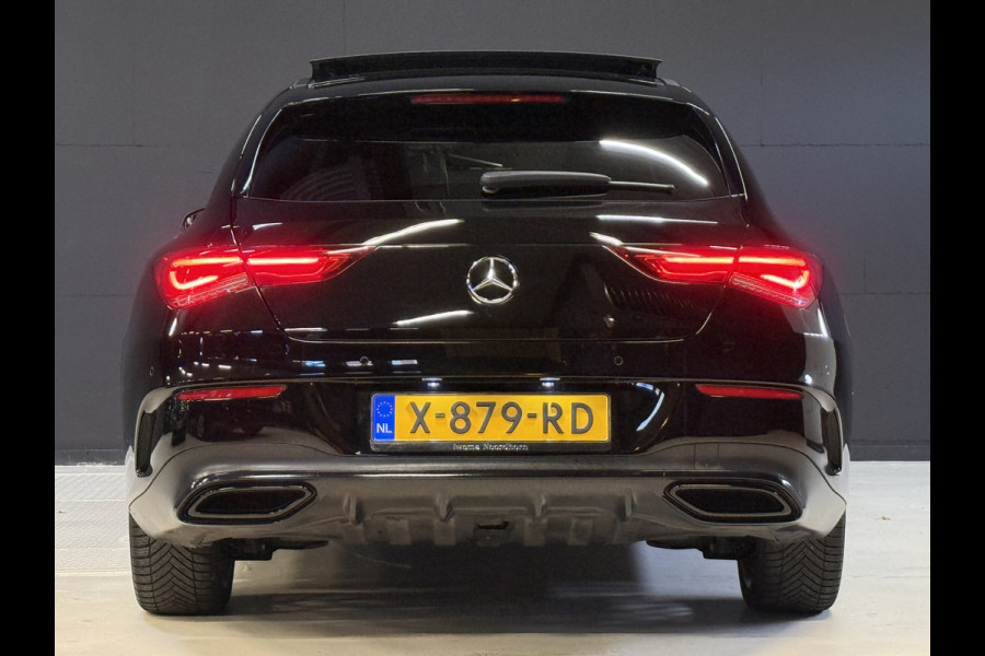 Mercedes-Benz CLA-Klasse Shooting Brake 250 e AMG | Pano | Sfeerverlichting | Burmester | 360 Camera | Adaptive cruise | Elektr. stoelen + memory | Stoelverwarming | Full LED