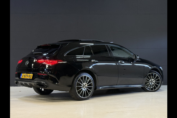 Mercedes-Benz CLA-Klasse Shooting Brake 250 e AMG | Pano | Sfeerverlichting | Burmester | 360 Camera | Adaptive cruise | Elektr. stoelen + memory | Stoelverwarming | Full LED