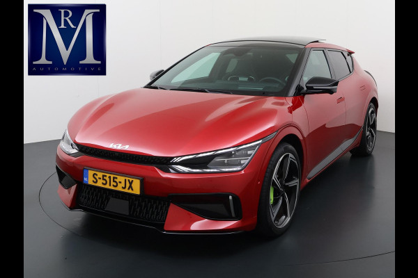 Kia Ev6 GT AWD 77.4 kWh SOH 99% VAN: €41.900,- VOOR: €37.877,- UW EINDEJAARSVOORDEEL: €4.023,- | 585PK!| PANO | KIA GARANTIE T/M 2029 | STOEL/STUUR VERW. | 360 CAMERA| ELEK. ACHTERKLEP| HEAD-UP| MERIDIAN AUDIO|