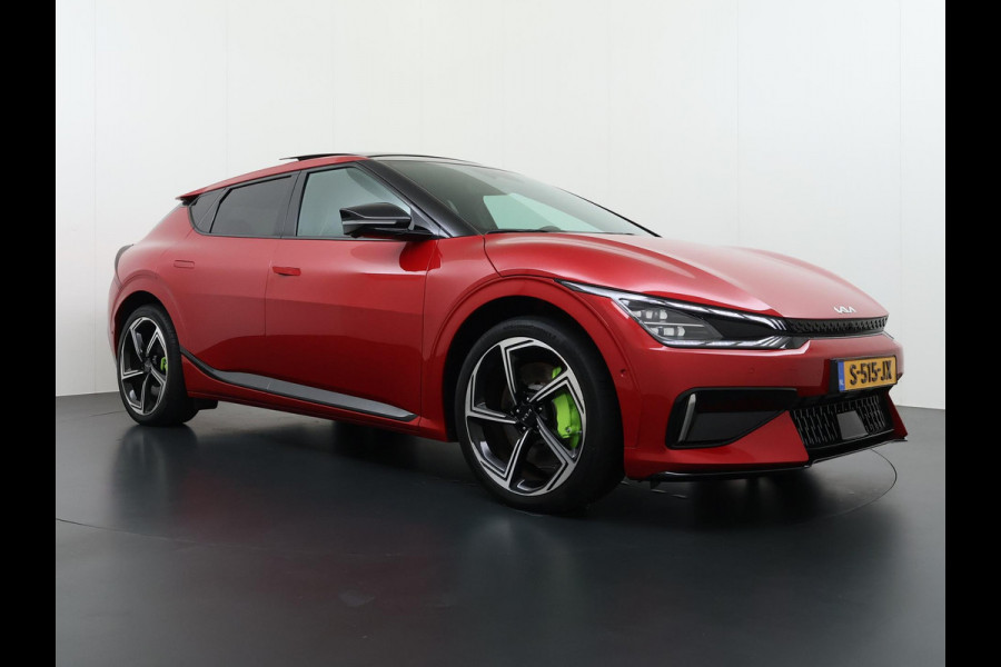 Kia Ev6 GT AWD 77.4 kWh SOH 99% VAN: €41.900,- VOOR: €37.877,- UW EINDEJAARSVOORDEEL: €4.023,- | 585PK!| PANO | KIA GARANTIE T/M 2029 | STOEL/STUUR VERW. | 360 CAMERA| ELEK. ACHTERKLEP| HEAD-UP| MERIDIAN AUDIO|