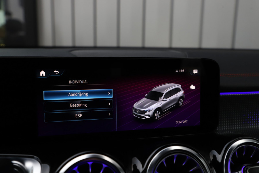 Mercedes-Benz EQB 250 AMG 67 kWh | 190PK | Led | Sfeerverlichting | Widescreen | Stoelverwarming | Camera | Standkachel | Apple-carplay | 2023.