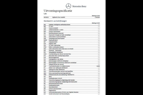 Mercedes-Benz Sprinter 317 1.9 CDI L2 Select HD Nw. Model / Leder / LED / Trekhaak 3.5t / Groot MBUX / 18 Inch / Org. NL