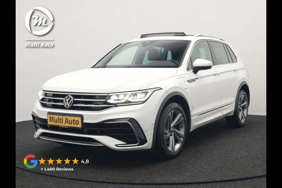 Volkswagen Tiguan 1.4 TSI eHybrid R-Line Business+ Plug In Hybrid 245pk Dealer O.H. PHEV | Panodak | Adaptive Cruise | 360 Camera | IQ Light | Lederen Stoelen Memory & Verwarmd | Apple Carplay | Stuur Verwarmd | Sfeerverlichting | Virtual | Navigatie | Blis | DAB |