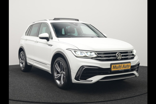 Volkswagen Tiguan 1.4 TSI eHybrid R-Line Business+ Plug In Hybrid 245pk Dealer O.H. PHEV | Panodak | Adaptive Cruise | 360 Camera | IQ Light | Lederen Stoelen Memory & Verwarmd | Apple Carplay | Stuur Verwarmd | Sfeerverlichting | Virtual | Navigatie | Blis | DAB |