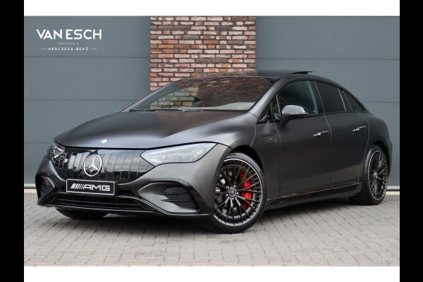 Mercedes-Benz EQE AMG 53 4MATIC+ 90 kWh | 72500,- Ex | MBUX Hyperscreen | Airmatic | Achterasbesturing | Distronic+ | Massage | Memory | Burmester | Stoelventilatie | HUD | Digital Light | Warmtepomp | Surround Camera |