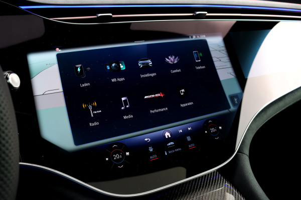 Mercedes-Benz EQE AMG 53 4MATIC+ 90 kWh | 72500,- Ex | MBUX Hyperscreen | Airmatic | Achterasbesturing | Distronic+ | Massage | Memory | Burmester | Stoelventilatie | HUD | Digital Light | Warmtepomp | Surround Camera |