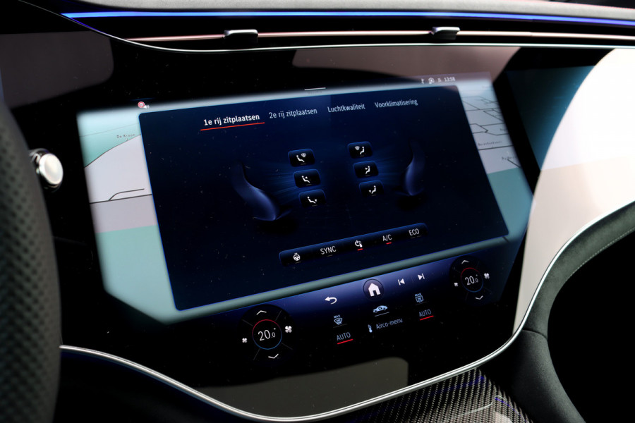 Mercedes-Benz EQE AMG 53 4MATIC+ 90 kWh | 72500,- Ex | MBUX Hyperscreen | Airmatic | Achterasbesturing | Distronic+ | Massage | Memory | Burmester | Stoelventilatie | HUD | Digital Light | Warmtepomp | Surround Camera |