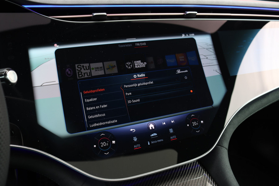 Mercedes-Benz EQE AMG 53 4MATIC+ 90 kWh | 72500,- Ex | MBUX Hyperscreen | Airmatic | Achterasbesturing | Distronic+ | Massage | Memory | Burmester | Stoelventilatie | HUD | Digital Light | Warmtepomp | Surround Camera |