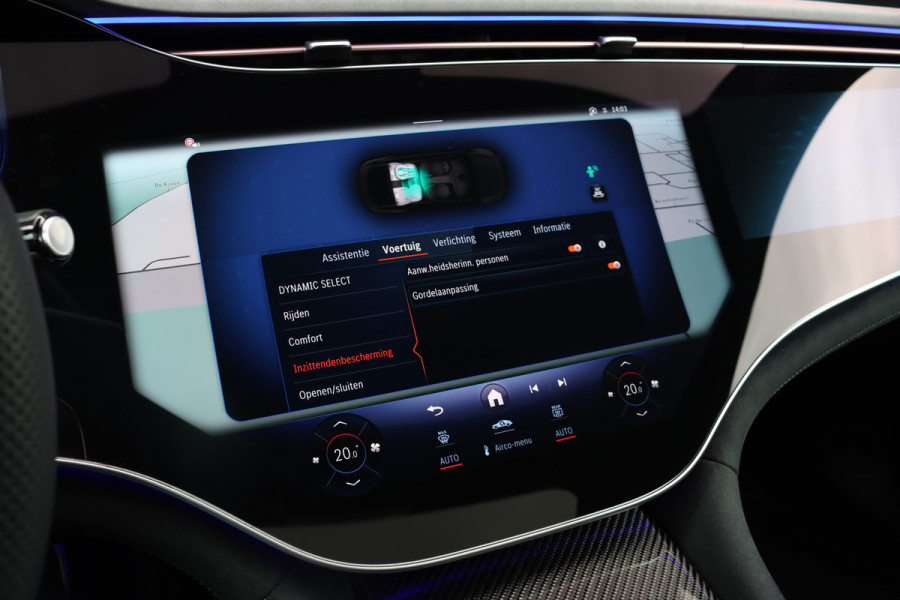 Mercedes-Benz EQE AMG 53 4MATIC+ 90 kWh | 72500,- Ex | MBUX Hyperscreen | Airmatic | Achterasbesturing | Distronic+ | Massage | Memory | Burmester | Stoelventilatie | HUD | Digital Light | Warmtepomp | Surround Camera |