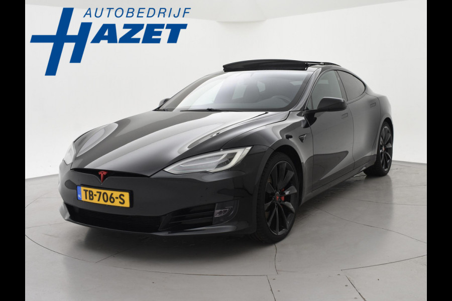 Tesla Model S 100D PERFORMANCE P100D 612 PK + 21 INCH | AUTOPILOT | CARBON | SCHUIFDAK| LUCHTVERING