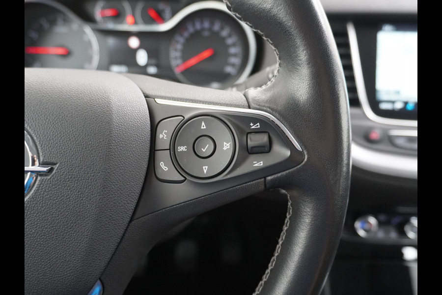 Opel Grandland X T 131pk 360Camera Navi 1/2Leer Apple/Android Usb Bluetooth CruiseControl Pdc Dab Ecc Tel. Isofix Mistlampen Blindspot Lane-dep. Bordherk. Licht-/Zichtpakket Elek.Inkl.spiegels Elek.Ramen Led 17''LM 1.2 Turbo Business Elegance NL-auto! B- klasse EURO 6 Origin.NLse auto