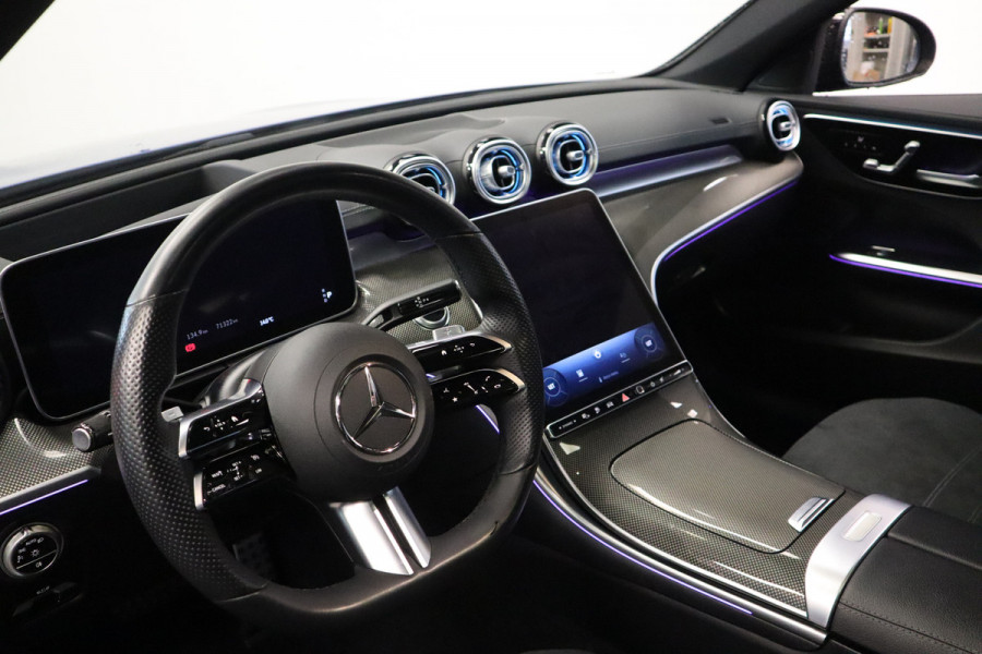 Mercedes-Benz C-Klasse Estate 300 e AMG Line Panorama Memorie Stoelen Sfeerverlichting Head up 24 maanden garantie mogelijk (*vraag naar de voorwaarden)