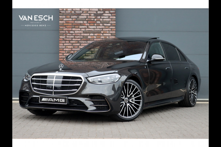 Mercedes-Benz S-Klasse 580 e 4MATIC Lang AMG Line | Airmatic | Achterasbesturing | Chauffeurspakket | MBUX Tablet | Distronic+ | Memory | Stoelventilatie V+A | Burmester | Soft-Close | Digital Light | Vlakkenverwarming | HUD |