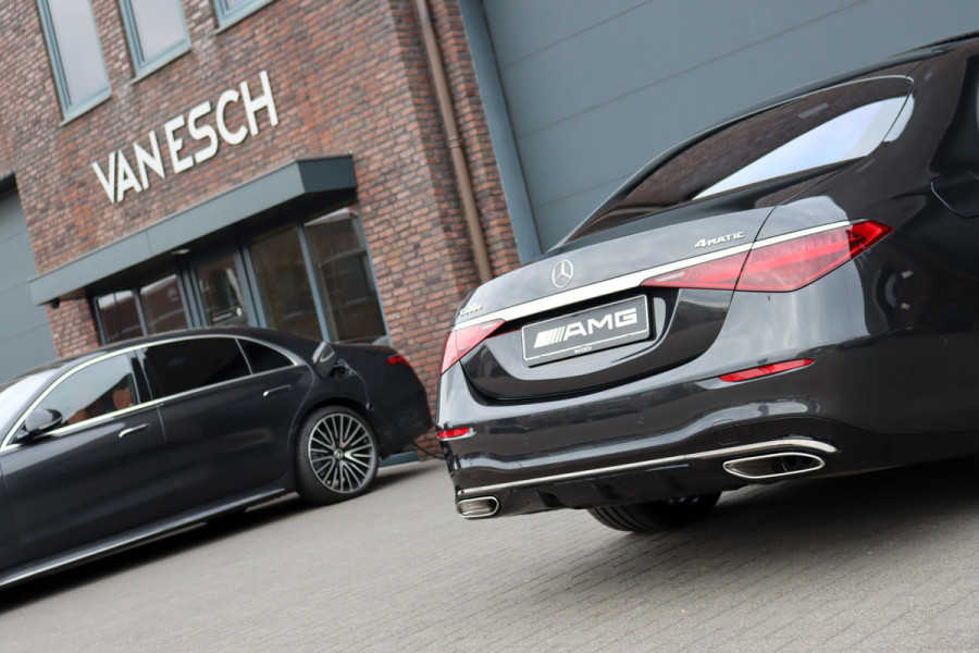 Mercedes-Benz S-Klasse 580 e 4MATIC Lang AMG Line | Airmatic | Achterasbesturing | Chauffeurspakket | MBUX Tablet | Distronic+ | Memory | Stoelventilatie V+A | Burmester | Soft-Close | Digital Light | Vlakkenverwarming | HUD |