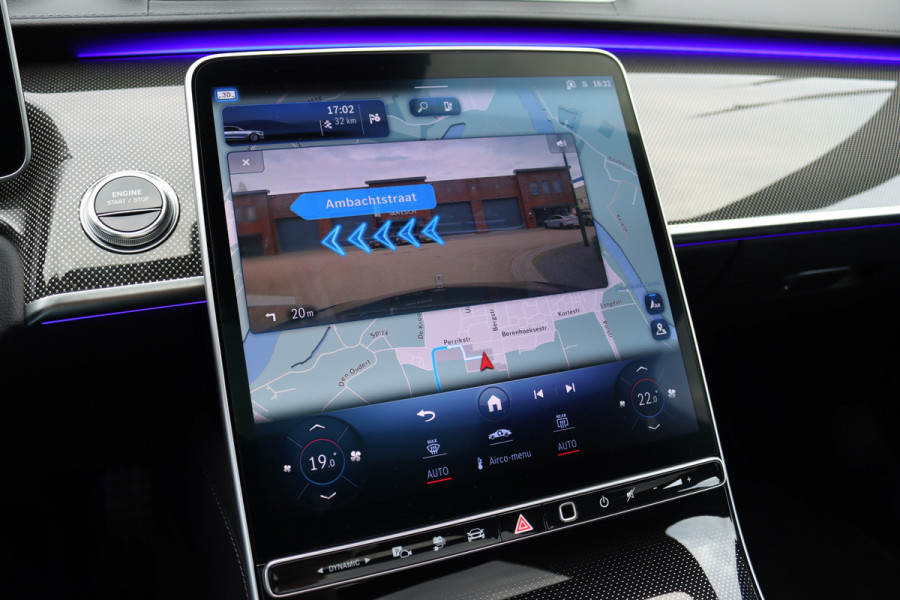 Mercedes-Benz S-Klasse 580 e 4MATIC Lang AMG Line | Airmatic | Achterasbesturing | Chauffeurspakket | MBUX Tablet | Distronic+ | Memory | Stoelventilatie V+A | Burmester | Soft-Close | Digital Light | Vlakkenverwarming | HUD |