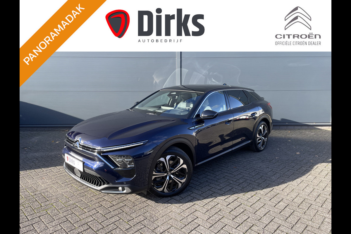Citroën C5 X 225pk Hybrid Shine Pack (Elektrisch Schuifdak - Leder incl verwarming/geheugen - HiFi - Elektrische Klep - 360gr Camera - Adapti