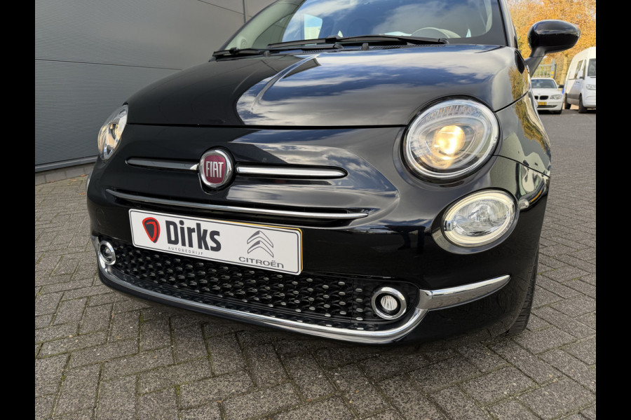 Fiat 500 70pk Hybrid Dolcevita (Automatische Airco - Navigatie - 16" velgen - Panoramadak - Apple Carplay - Parkeersensoren - Leder/stof)