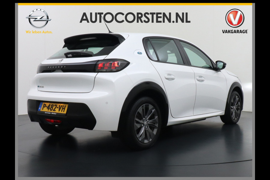 Peugeot e-208 EV 50kWh SOH 92% Navi Pdc Apple Carplay Android Auto Ecc Cruise Control Active Pack DAB+ Bluetooth Led Lmv Keyless Bluetooth Connected services 1e Eigenaar Origineel Nederlandse Auto