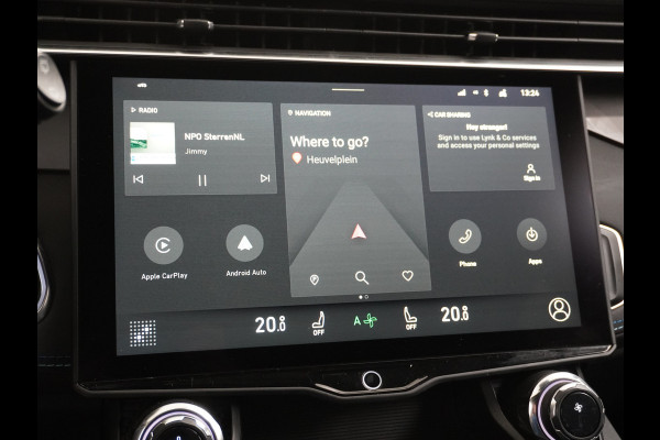 Lynk & Co 01 1.5 PHEV AUT-7 261pk Pano-Schuifdak Lmv 20" 360°Camera Zwarte hemel bekleding Apple Carplay Android Auto Adap.Cruise Navi Pdc Ec Elek.Memory.Stoel File assistent Dodehoek detector Elektrisch bedienbare achterklep Rijstrooksensor Wifi Verkeersbord detectie 425Nm koppel 3,7kw laadvermogen €44.880 Nieuwprijs 1e Eigenaar Origineel NLse auto!