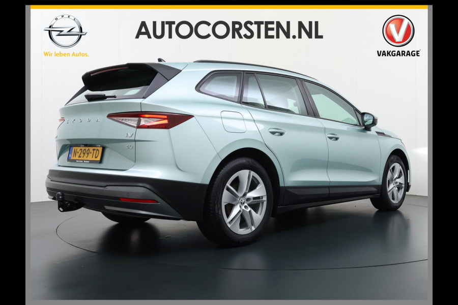 Škoda ENYAQ iV 60 Pano-Dak Camera Trekhaak Navi Ecc Apple Carplay Android Auto Cruise Control Pdc DAB Lmv 19" Keyless Led Connected services SOH 89%  Origineel Nederlandse Auto