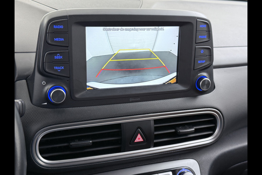 Hyundai Kona EV 64kWh Leer Warmtepomp Camera Adap. Cruise + stop&go Apple Carplay Android Comfort Ecc Pdc Navi* Isofix DAB Led Lmv 17" Lane Assist FCA Keyless 1e Eigenaar Origineel Nederlandse Auto