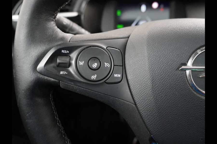 Opel CORSA-E 50kWh Leer Pano-dak 360°Camera Elegance Zwart Dak Navi Ecc Apple Carplay Android Auto Cruise Control SOH 90% Stoel+Stuurverwarming DAB+ Pdc Lmv Led Origineel Nederlandse Auto