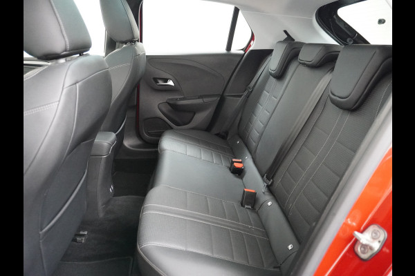 Opel CORSA-E 50kWh Leer Pano-dak 360°Camera Elegance Zwart Dak Navi Ecc Apple Carplay Android Auto Cruise Control SOH 90% Stoel+Stuurverwarming DAB+ Pdc Lmv Led Origineel Nederlandse Auto