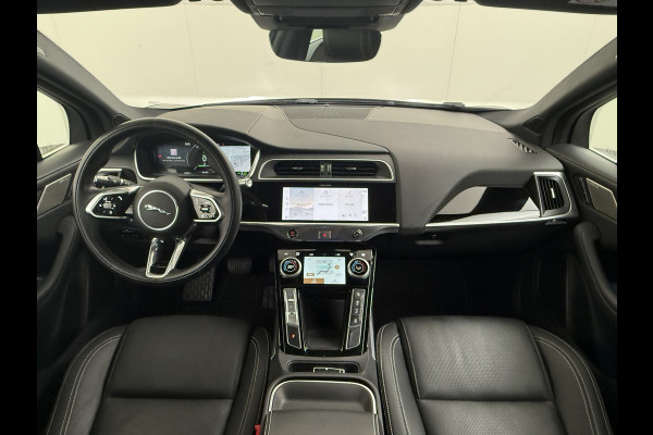 Jaguar I-PACE EV320 SE 90kWh 3Fase ! SOH 95,5% AWD Leer Pano-dak Meridian™ Hifi Memory Navi Ecc 3D-Surround Camera Cruise Control Business Pac Apple Carplay Android Auto Stoel+Stuur+Voorruitverwarming Led Origineel Nederlandse Auto Nieuwprijs €76.050,- Deze kan thuis wél met 11kw/uur laden