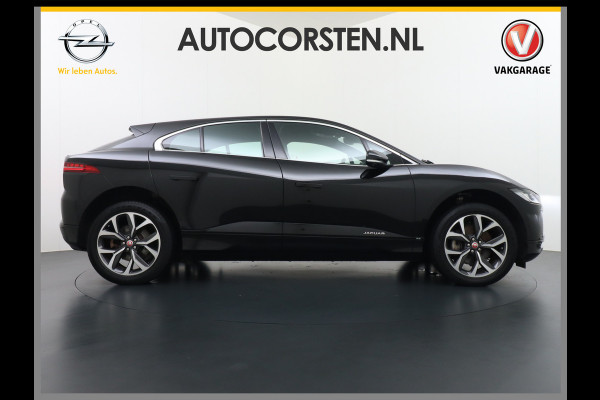 Jaguar I-PACE EV320 SE 90kWh 3Fase ! SOH 95,5% AWD Leer Pano-dak Meridian™ Hifi Memory Navi Ecc 3D-Surround Camera Cruise Control Business Pac Apple Carplay Android Auto Stoel+Stuur+Voorruitverwarming Led Origineel Nederlandse Auto Nieuwprijs €76.050,- Deze kan thuis wél met 11kw/uur laden