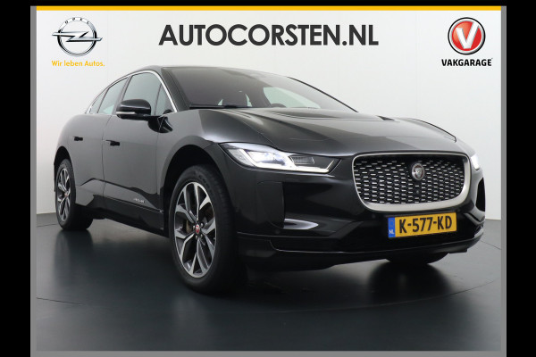Jaguar I-PACE EV320 SE 90kWh 3Fase ! SOH 95,5% AWD Leer Pano-dak Meridian™ Hifi Memory Navi Ecc 3D-Surround Camera Cruise Control Business Pac Apple Carplay Android Auto Stoel+Stuur+Voorruitverwarming Led Origineel Nederlandse Auto Nieuwprijs €76.050,- Deze kan thuis wél met 11kw/uur laden