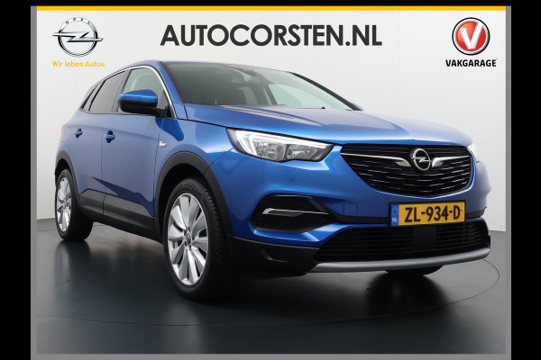 Opel Grandland X T131pk Navi Trekhaak Executive Dual-Ecc Apple Carplay Android PDC-a+v Park-Assist Distr.-Riem bij 61.000km vervangen Chroompakket Priv.Glass Volledig dealer onderhouden, laatste beurt bij 61.000km 1400kg trekvermogen.  EURO6