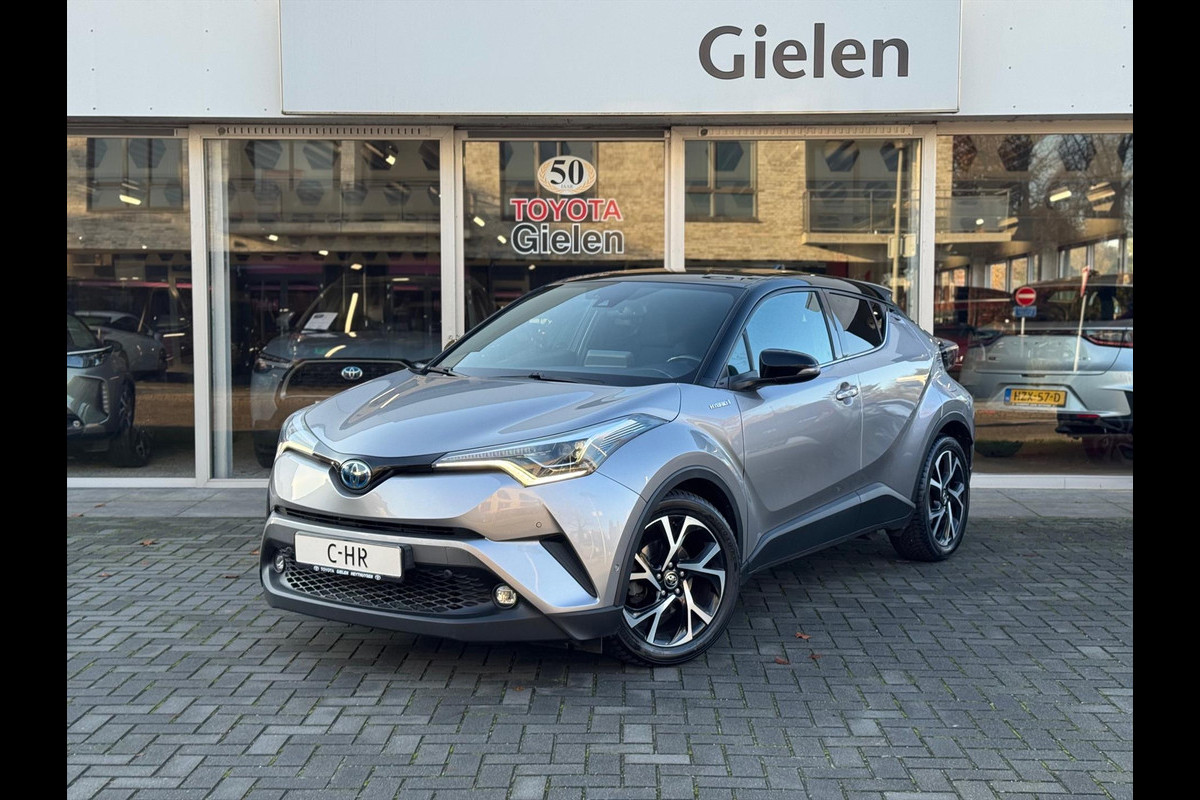 Toyota C-HR 1.8 Hybrid Bi-Tone Plus | JBL, LED Pakket, Dodehoekherkenning, Navigatie, Parkeersensoren, Stoelverwarming, Keyless, 18 inch