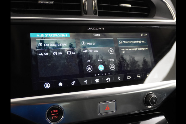 Jaguar I-PACE EV400 400pk SE 90kWh AWD Leer+Elektr. Meridian®-Audio Apple Carplay Android Auto Navi Led-v+a Ecc Camera Cruise Control Keyless Pdc Lmv Led Bordherkenning Elektrische-Achterklep koplampreiniging Lane-Assist App-Connect ECT Voorverwarming/koeling WiFi DigiDash DAB 4WD 1e Eigenaar Origineel Nederlandse Auto € 90.000 nieuw!