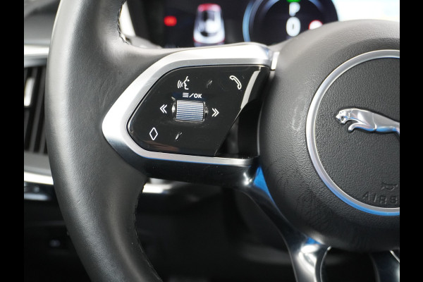 Jaguar I-PACE EV400 400pk SE 90kWh AWD Leer+Elektr. Meridian®-Audio Apple Carplay Android Auto Navi Led-v+a Ecc Camera Cruise Control Keyless Pdc Lmv Led Bordherkenning Elektrische-Achterklep koplampreiniging Lane-Assist App-Connect ECT Voorverwarming/koeling WiFi DigiDash DAB 4WD 1e Eigenaar Origineel Nederlandse Auto € 90.000 nieuw!