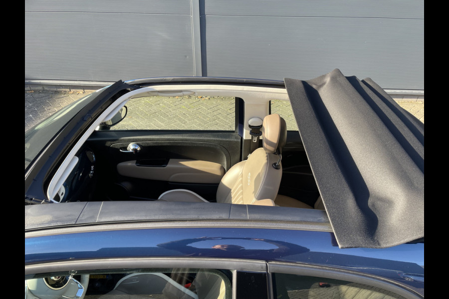 Fiat 500C 86pk Lounge (Navigatie - Leder - Stoelverwarming - Apple Carplay - Airco - Cruise Controle - 15"velgen)