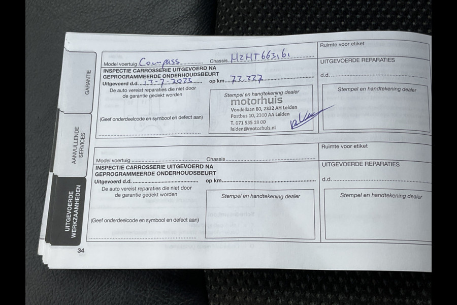 Jeep Compass 1.4 170PK Automaat 4x4 Beats-Audio Nav/Cruise Keyless Hoogzitter Voll.Onderhouden!