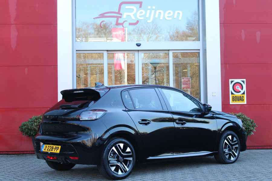 Peugeot 208 Hybrid 110PK e-DCS6 ALLURE | NAVIGATIE | DRAADLOZE APPLE CARPLAY/ANDROID AUTO | DAB+ RADIO | CLIMATE CONTROL | ADAPTIVE CRUISE CONTROL | VERKEERSBORDEN HERKENNING | ACHTERUITRIJ CAMERA | LICHTMETALEN VELGEN 16" |