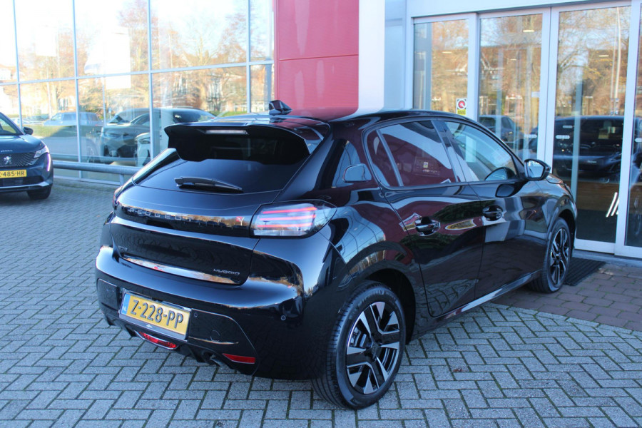 Peugeot 208 Hybrid 110PK e-DCS6 ALLURE | NAVIGATIE | DRAADLOZE APPLE CARPLAY/ANDROID AUTO | DAB+ RADIO | CLIMATE CONTROL | ADAPTIVE CRUISE CONTROL | VERKEERSBORDEN HERKENNING | ACHTERUITRIJ CAMERA | LICHTMETALEN VELGEN 16" |