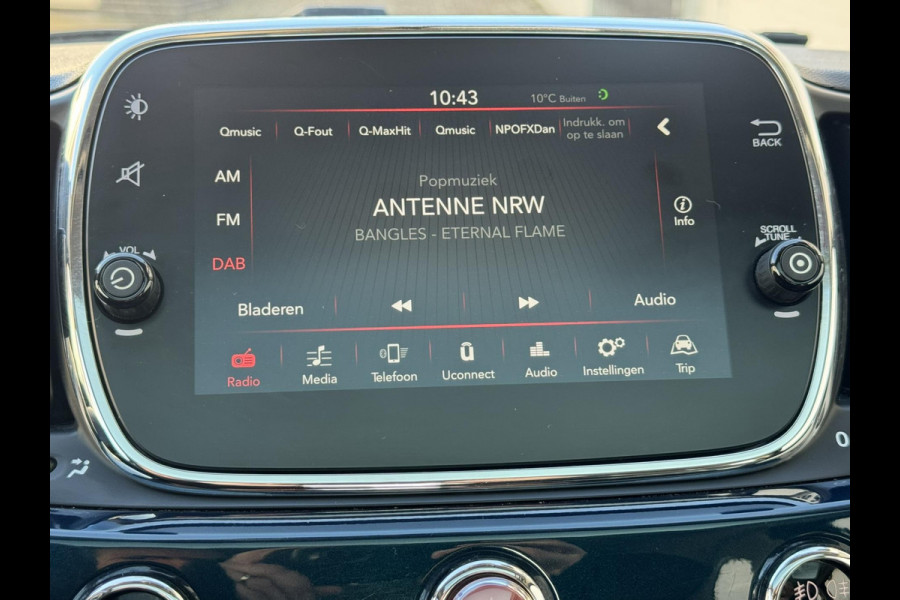 Fiat 500 1.2 Lounge Airco Cruise control Bluetooth Elektrisch bedienbare ramen en spiegels Pano