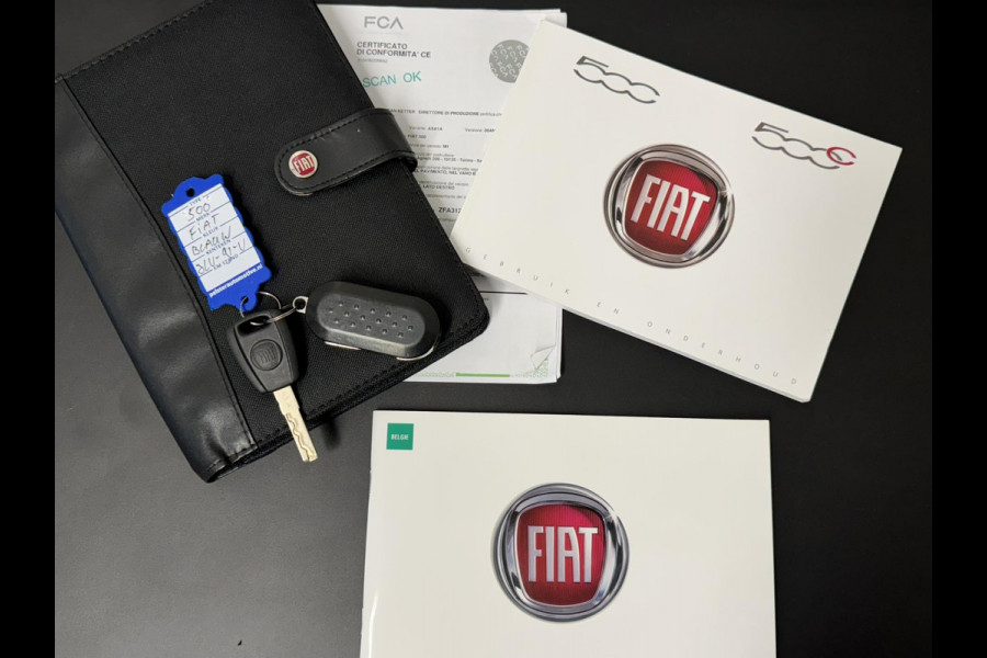 Fiat 500 1.2 Lounge Airco Cruise control Bluetooth Elektrisch bedienbare ramen en spiegels Pano