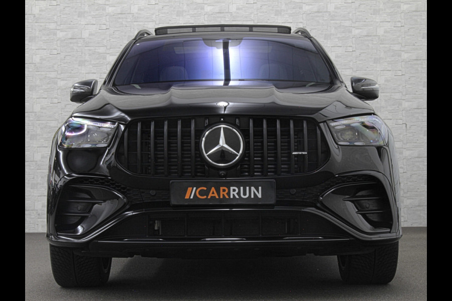 Mercedes-Benz GLE AMG 53 Hybrid 4MATIC+ | Panorama | Massage | Soft-Close | Carbon | ACC | 360 Camera | Stoelventilatie | Head-Up | Burmester | Trekhaak | Stoelverwarming V+A | 4-Zone Clima | AMG Drive-Unit | ISO & Infra-Rood Glas | 22 Inch | Keyless-Go | Memory | Luchtvering | Parfumering | Carplay | Stuurverwarming | Rij assistent pakket + | Bekerhouder Clima | Draadloos Laden |