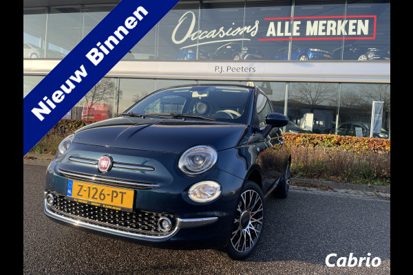 Fiat 500C 1.0 Hybrid dolcivita Airco - Cruise control - Parkeersensoren achter - Open dak - Bluetooth - Navigatiesysteem - Mistlampen voor - Stuur multifunctioneel - Elektrische ramen voor - Stuur leder - Licht metalen vel