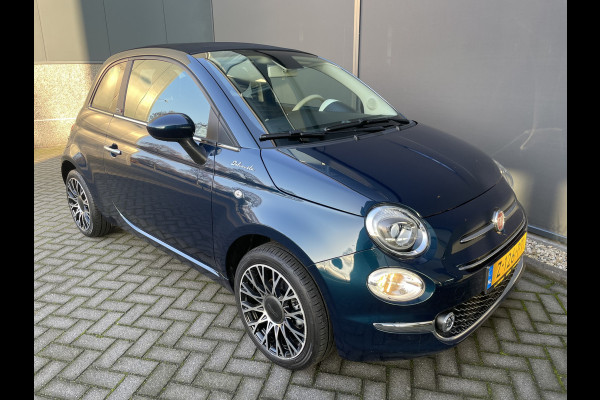 Fiat 500C 1.0 Hybrid dolcivita Airco - Cruise control - Parkeersensoren achter - Open dak - Bluetooth - Navigatiesysteem - Mistlampen voor - Stuur multifunctioneel - Elektrische ramen voor - Stuur leder - Licht metalen vel