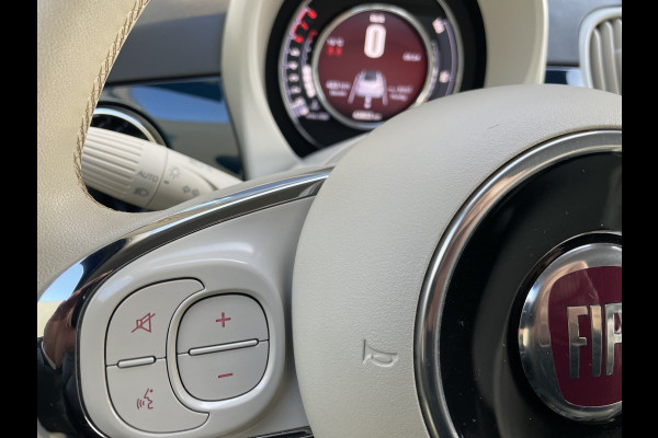 Fiat 500C 1.0 Hybrid dolcivita Airco - Cruise control - Parkeersensoren achter - Open dak - Bluetooth - Navigatiesysteem - Mistlampen voor - Stuur multifunctioneel - Elektrische ramen voor - Stuur leder - Licht metalen vel
